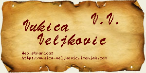 Vukica Veljković vizit kartica
